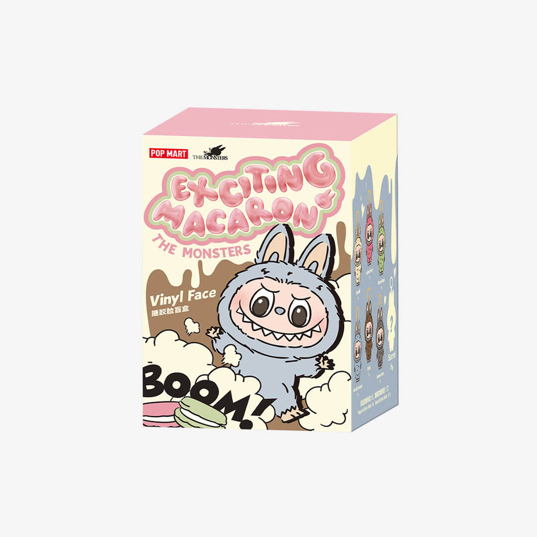 PlushBearo - Lebu Nyckelring Exciting Macaron Series – Mjuk Samlarfigur i Färgstark Design