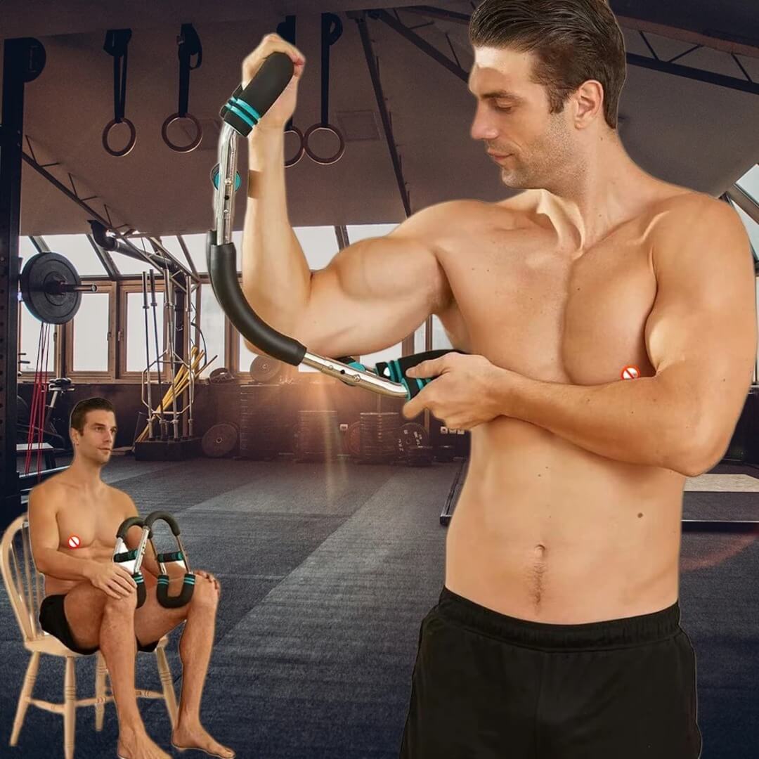PowerFlex – Ultimat Bröst- & Armtränare | U-Formad Styrketräning i Hemmet