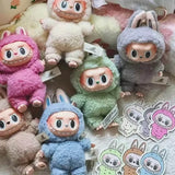 PlushBearo - Lebu Nyckelring Exciting Macaron Series – Mjuk Samlarfigur i Färgstark Design