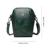 Retro Crossbody Läderväska för Kvinnor - Justerbar Axelrem, Lättförvarad och Stilren