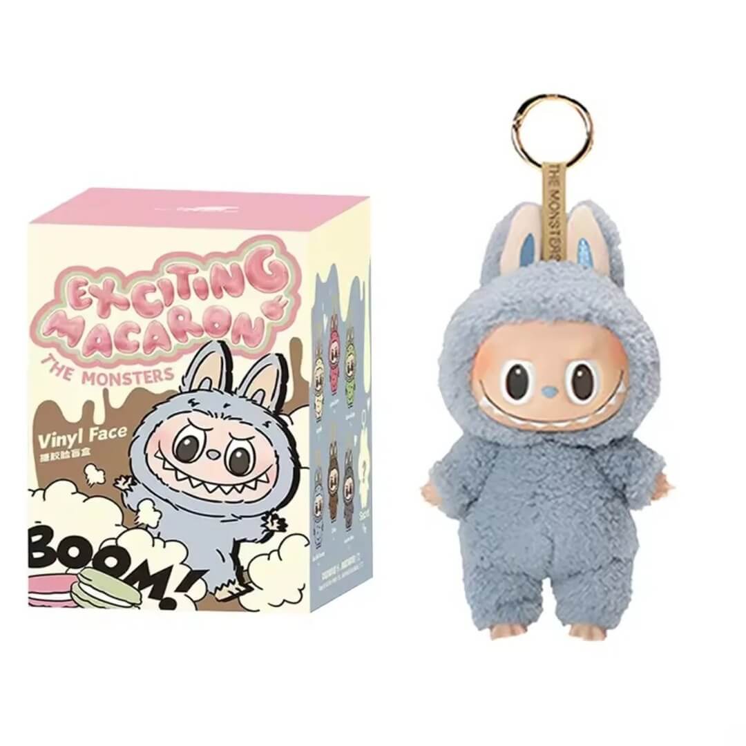 PlushBearo - Lebu Nyckelring Exciting Macaron Series – Mjuk Samlarfigur i Färgstark Design