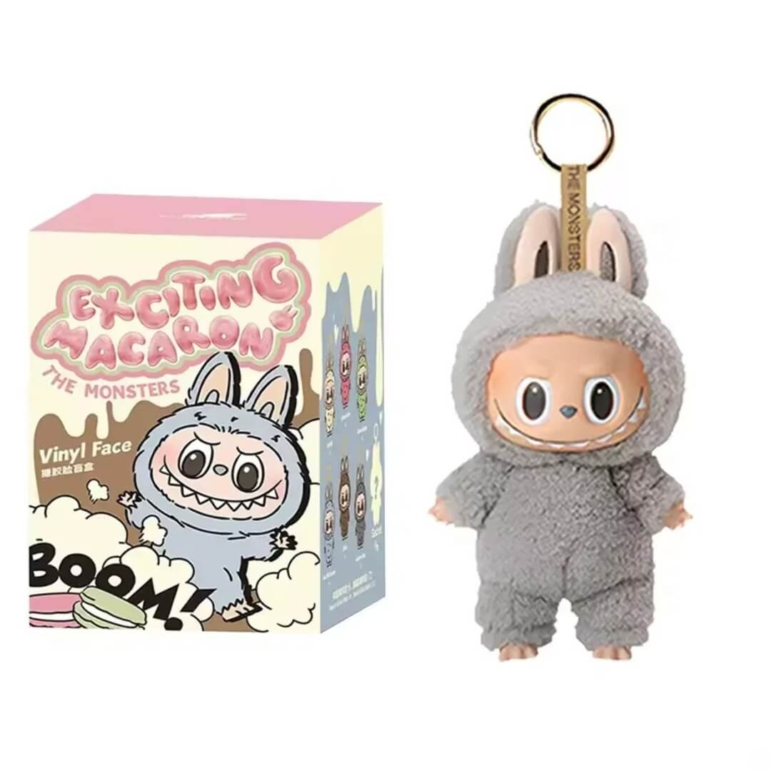 PlushBearo - Lebu Nyckelring Exciting Macaron Series – Mjuk Samlarfigur i Färgstark Design