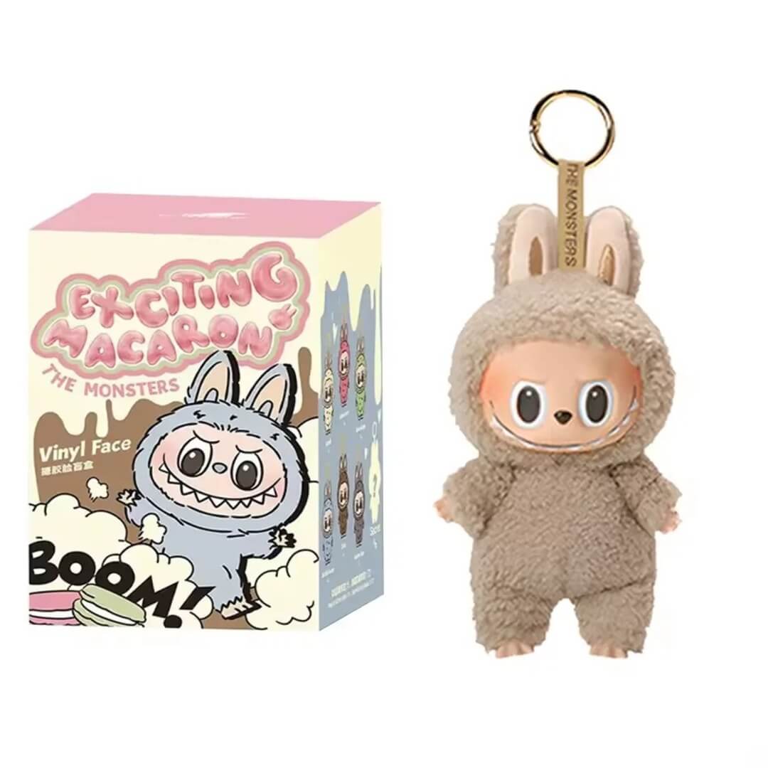 PlushBearo - Lebu Nyckelring Exciting Macaron Series – Mjuk Samlarfigur i Färgstark Design